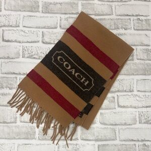 Vintage Coach Wool & Cashmere Scarf.  Made in Italy.